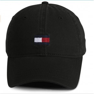 Tommy Hilfiger Men's Ardin Dad Hat- Black